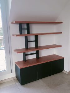 menuiserie sur mesure bois artisan saint-malo bretagne agencement bibliothèque chêne hêtre noyer pin traité mélaminé